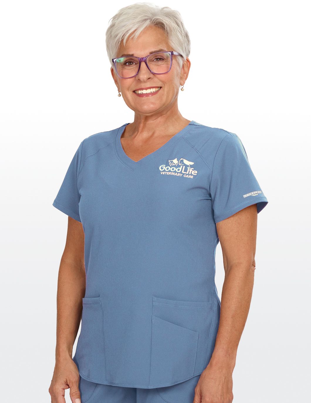 Buy Skechers Vitality SKT064 Charge 3 Pocket Scrub Top - Skechers Vitality  Online at Best price - NE, image size:1060x1372