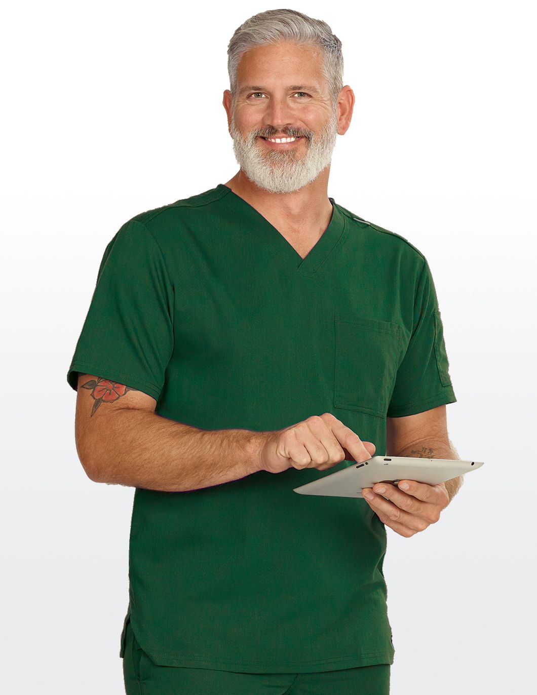 Grey's Anatomy Men's High V-Neck Scrub Top