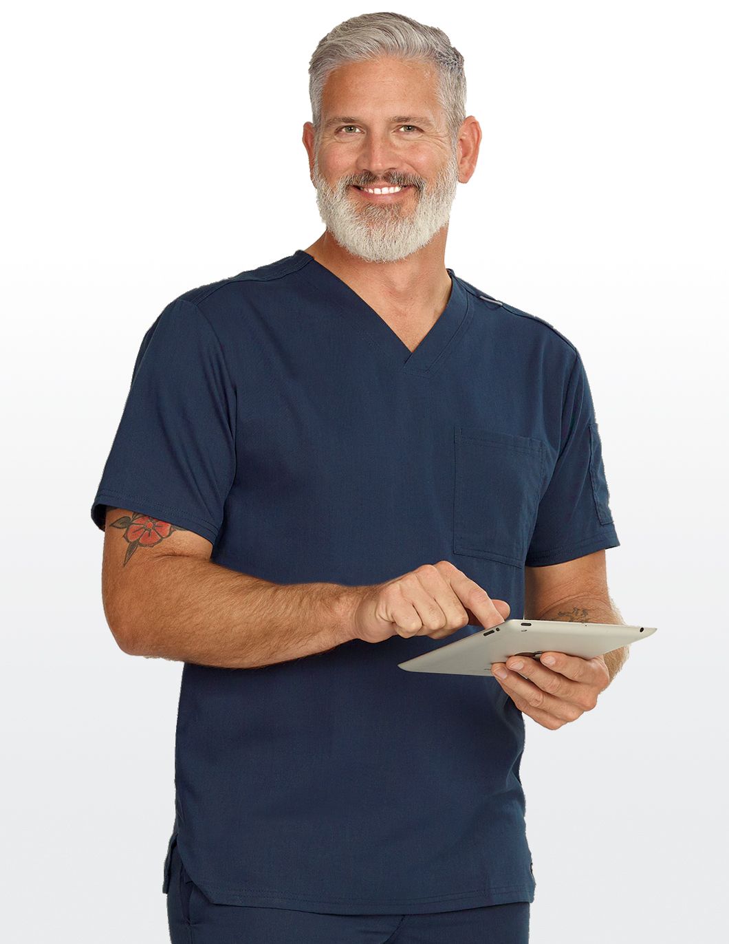 Grey's Anatomy Men's High V-Neck Scrub Top