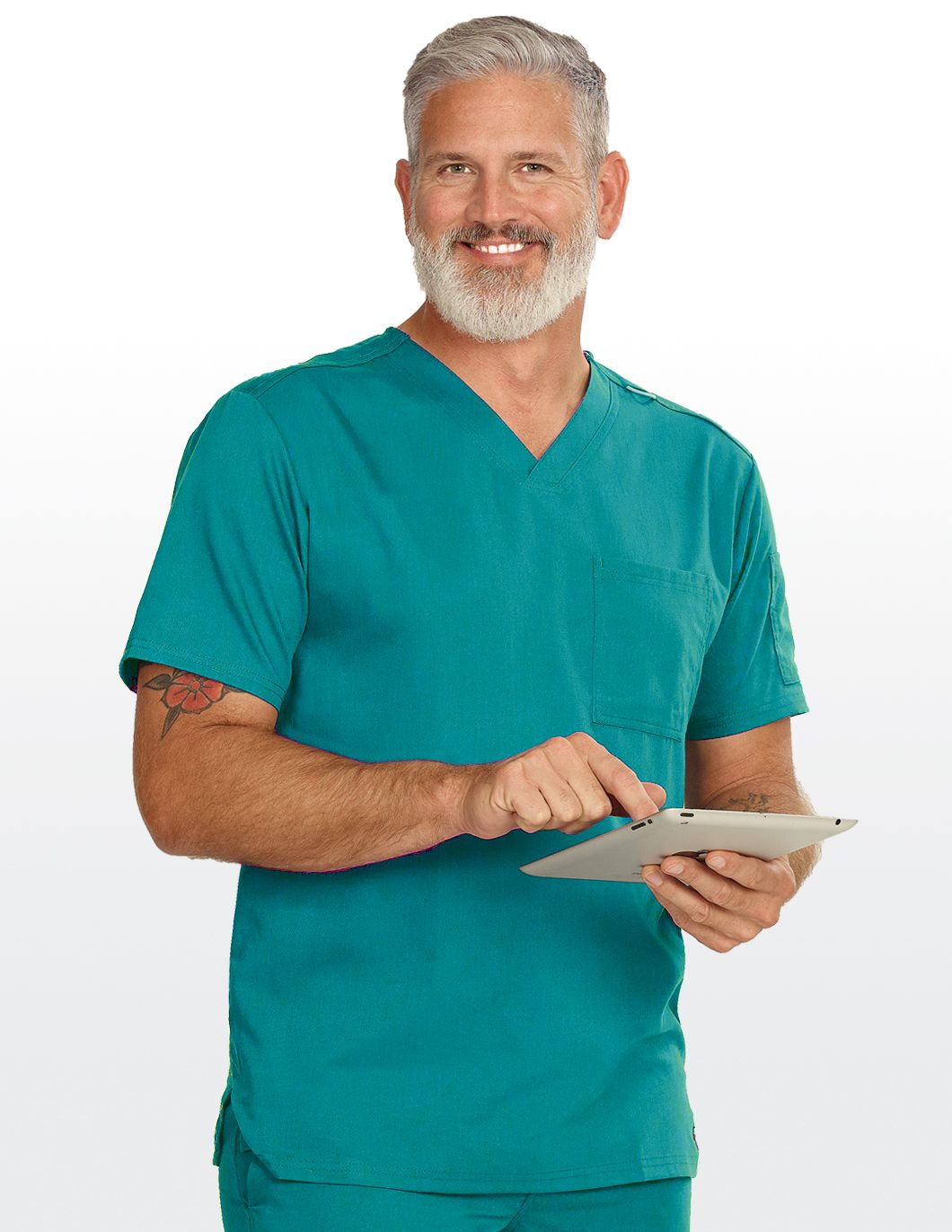 Grey's Anatomy Men's High V-Neck Scrub Top