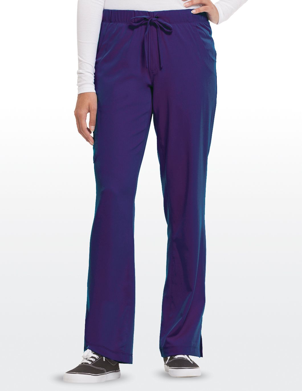 HH Works 2x2 Rib Knit V-Neck Scrub Top